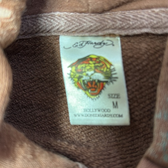 Ed Hardy Brown Zip Hoodie - Picture 5 of 5